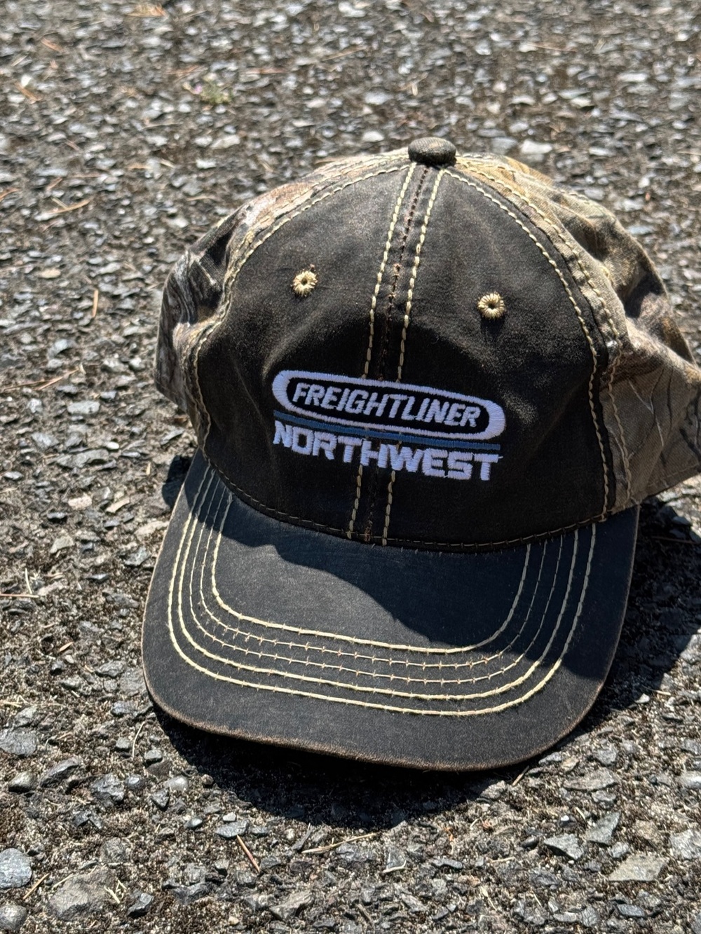 Realtree Black and Camouflage Freightliner Northwest Cap